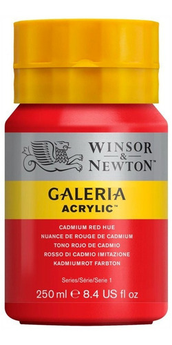 Tinta Acrílica Galeria Winsor & Newton 250ml 095 Cadmium Red