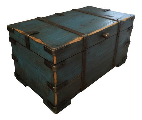 Baul Vintage Mod Britannic Varios Colores. Mueble Casa