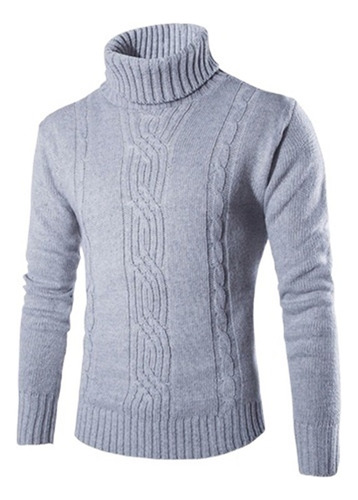 Casual Hombre Ropa Pullover Hombre Cuello Alto