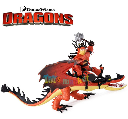 Hipo Astrid Patan Heather Windshear Chimuelo Dragon + Muñeco