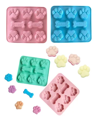 Molde De Silicona Antiadherente Huellitas X8 Ranuras