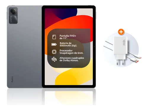 Tablet Xiaomi Redmi Pad SE 11” Gris 4GB RAM + 128GB ROM | Cuotas