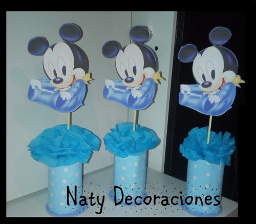 Centro De Mesa Mickey Bebe Modelo 3