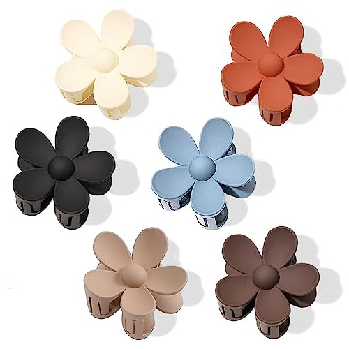 6 Pcs Flower Clips Flower Hair Clips For Women Girls 4r8qv