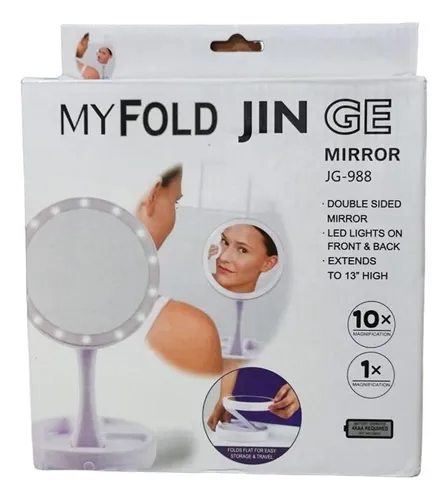 Espejo Maquillaje Aro Led Luz