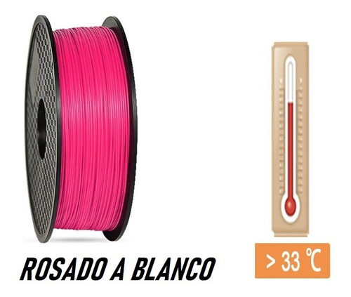 Filamento Pla Termosensible Verde 500gr 1.75mm Impresion 3d