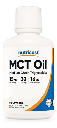 Nutricost Mct Oil Puro 15ml Sabor Sin Sabor