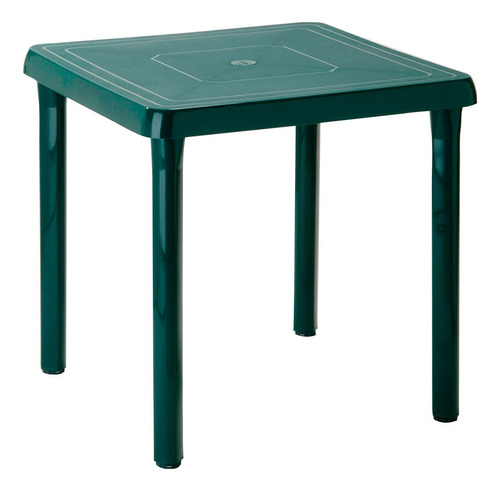 Mesa Plástica Cuadrada Rimax. 72x72cm Verde Multiuso 4 Persn