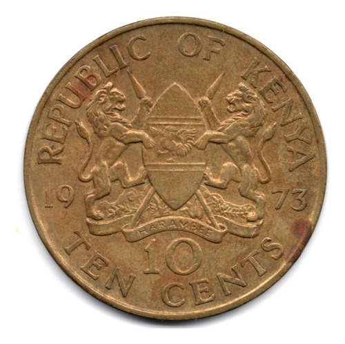 Kenia 10 Cents 1973