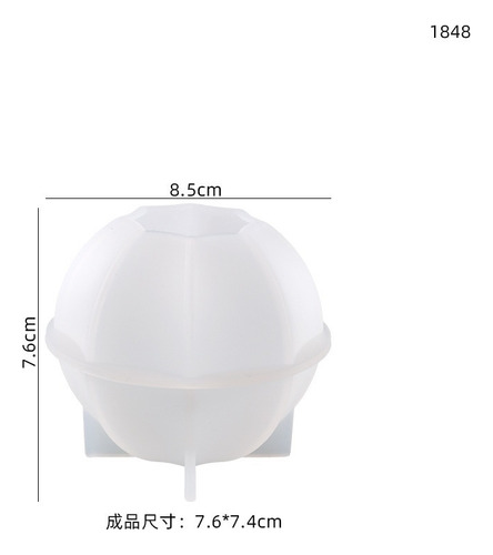Molde De Silicona For Vela Orb Lantern Lunares