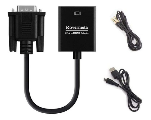 Convertidor Vga Hdmi Resolucion 1080p Dama Para Conectar