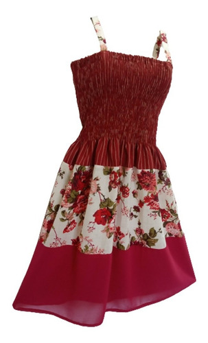 Solero Vestido Strapless Busto Elastizado Floreado De Seda | MercadoLibre Solero Vestido Strapless Busto Elastizado Floreado De Seda | MercadoLibre