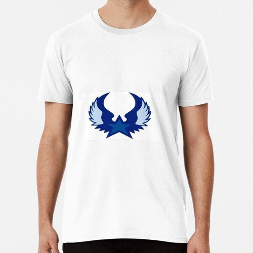 Remera Blue Star Wings Algodon Premium 