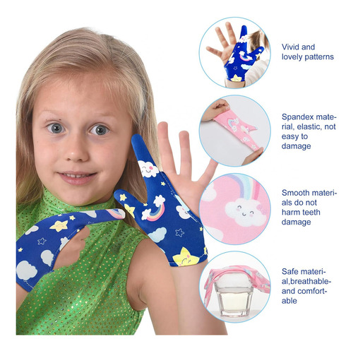16 Guantes Masticables Transpirables Para Chupar El Pulgar P