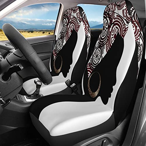 Juego De 2 Fundas Asientos De Coche Diseño De Mujer Af...