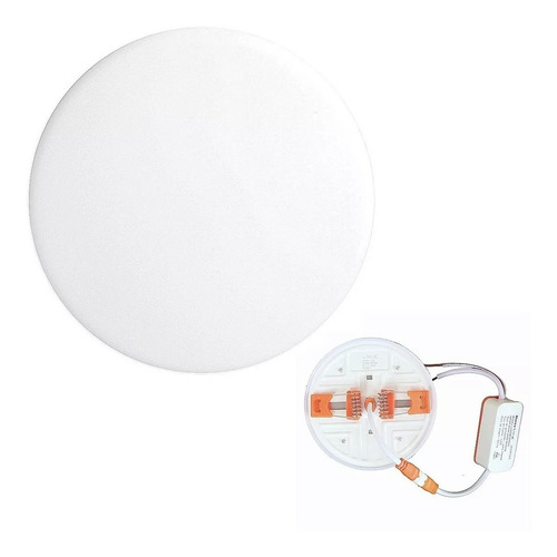 Lampara Ajustable Sin Marco 18w Luz Fria 12cm Litelux Luz Blanca
