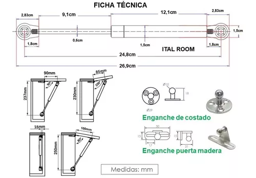 Cómo INSTALAR un PISTÓN HDRÁULICO para mueble de cocina