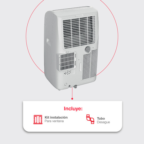 Aire Acondicionado Portátil + Boiler De Paso 6l Gas Lp Combo