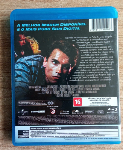 Blu-ray O Vingador Do Futuro - Arnold Schwarzenegger