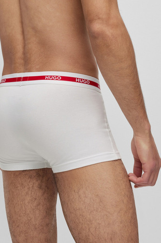2 Pack De Boxer Hugo Cotton Stretch Suave Hombre - Original