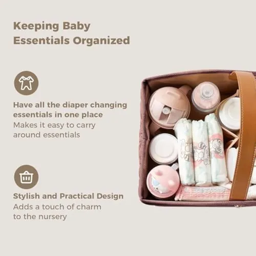 I Ihayner Baby Diaper Caddy Organizer Baby Room