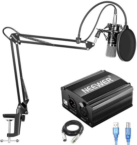 Micrófono Profesional Neewer Nw-700 + Kit + Phantom Power