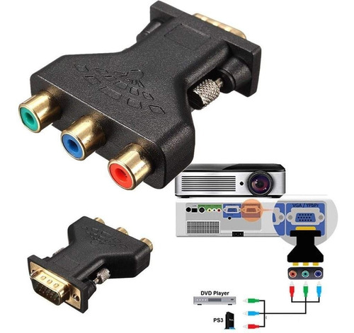 Mini Convertidor Video Rgb Componente A Vga