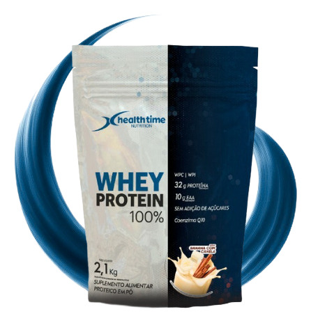 Whey Protein 100% 2,1kg - Health Time - Banana Com Canela