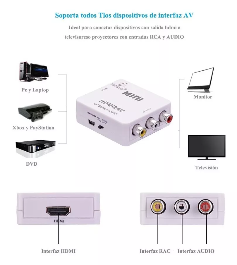 Tercera imagen para búsqueda de hdmi a rca