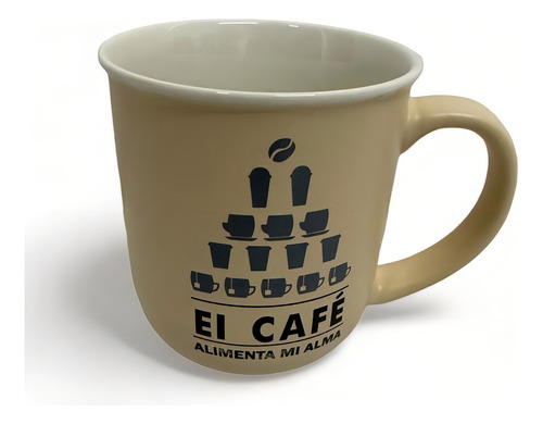 Taza Porcelana Frases Cafe 250ml