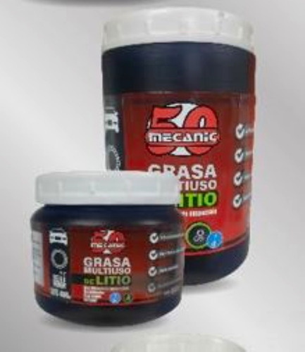 Lubricante Grasa De Litio En Pote 250grs Mecanic 101511 Prof