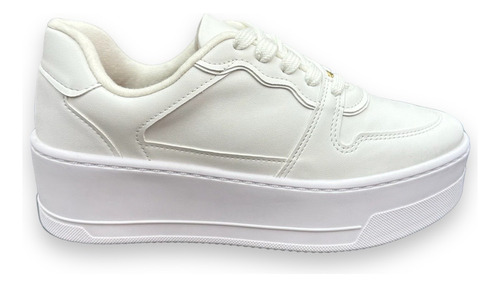 Tenis Branco Vizzano Flatform Solado Grosso Plataforma 1435 