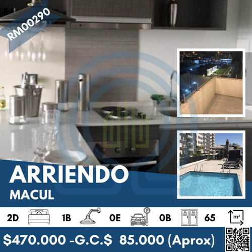 Departamento En Arriendo De 2 Dorm. En Macul