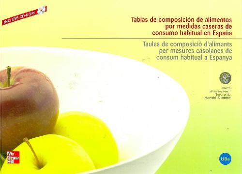 Libro Tablas De Composición De Alimentos Por Medidas Caseras