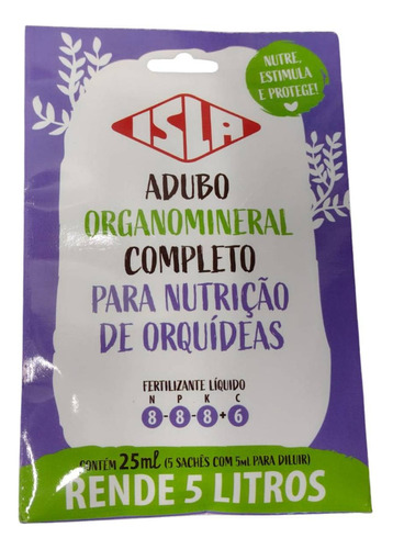 Adubo Organomineral Completo Para Orquídeas (25ml) Isla