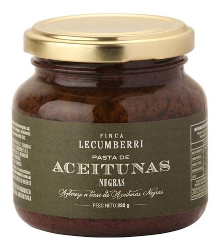 Pasta De Aceitunas Negras X220g - Finca Lecumberri