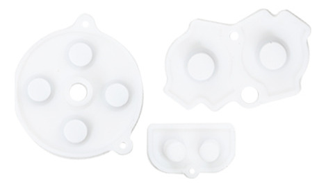 Set Gomas Color Blanco Para Game Boy Advance (gba)