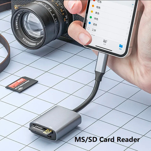 Leitor Usb C Memory Stick Pro Duo Compatível Com iPhone 15
