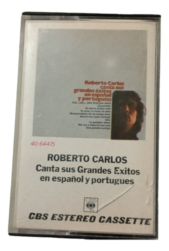 Cassette De Roberto Carlos - Canta Grandes Exitos (#309 (Usado)