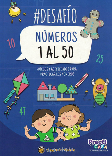 Desafio Numeros Del 1 Al 50-practi En Casa-el Gato De Hojala