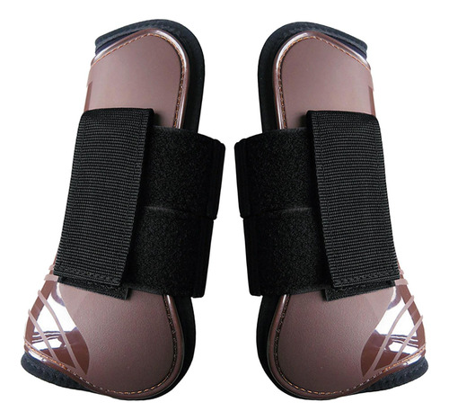 Botas Traseras Delanteras De Caballo Protección Marrón Xl