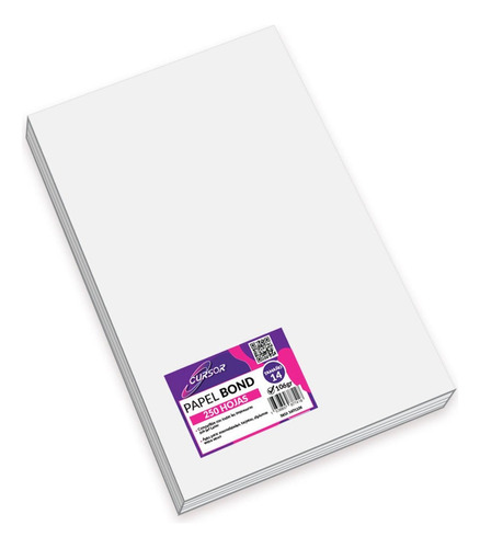 Papel Bond Tamano 14 T14 Carta Grafico 250 Hojas Cursor