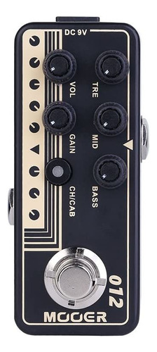 Mooer Audio Micro 012 Us Gold 100 Pedal De Preamplificador .