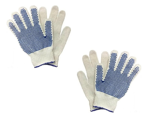 Par De Guantes Moteado Blanco-x2 Pares