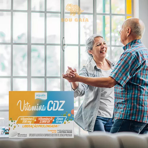 2x Vitamina Cdz D3 + C + Zinco Equaliv 30 Cápsulas Sabor Sem Sabor