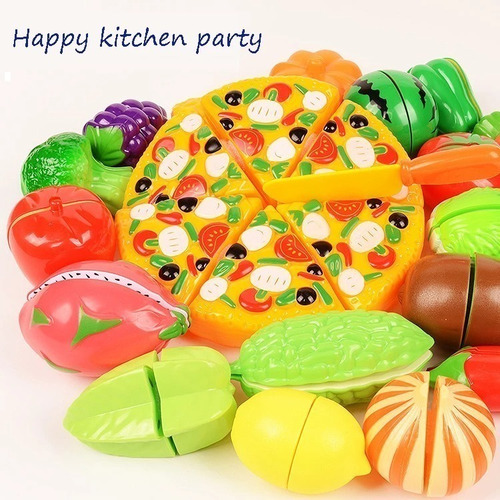 / Juego De Juguetes De Cocina Para Niños 37 Frutas Y