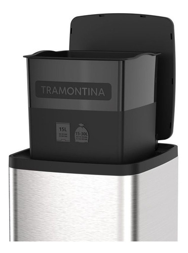 Lixeira Inox C/ Pedal Octos 15l 94544/415 Tramontina