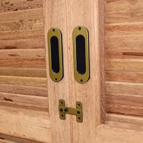 Puerta corredera veneciana Isabela Wt de madera de 6 hojas