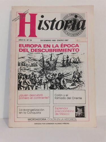 Revista  Historia Dic 1986 En 1987 Europa Descubrimiento
