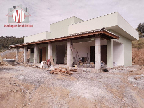 Linda Chácara Em Construção, Com Escritura, 03 Dormitórios, Bem Localizada, À Venda, 1500 M² Por R$ 370.000 - Rural - Pedra Bela/sp - Ch0875